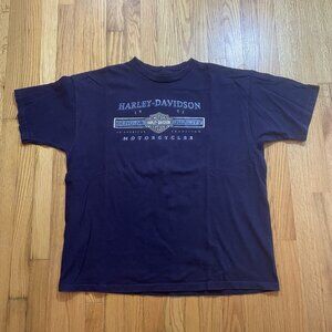 Harley Davidson CLASSIC Motorcycles LAS VEGAS NV NEVADA T-Shirt Size XXL - BLUE